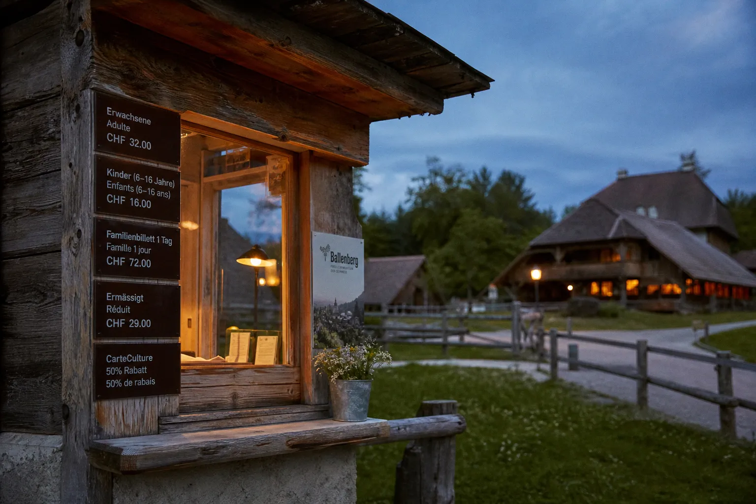 Musée en plein air de Ballenberg billets : tarifs et achat