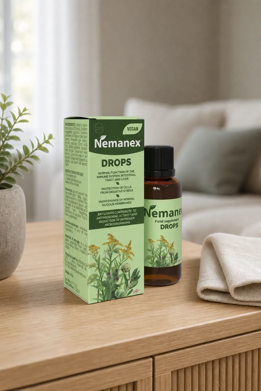 Nemanex — le produit au quotidien